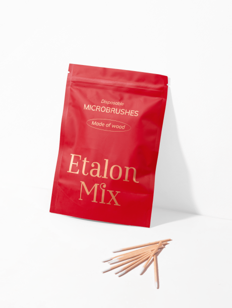 Микробраш деревянный Etalon Mix, 300 шт.