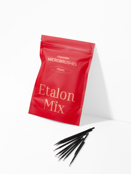 Микробраш пластик Etalon Mix, 100шт