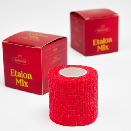 Бинт бандажный Etalon Mix (красный)
