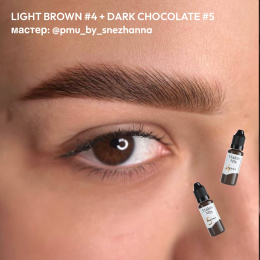 Light Brown #4 + Dark Chocolate #5