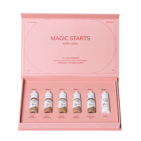 Set of pigments for permanent makeup "Set Camouflage", 6/10 ml.