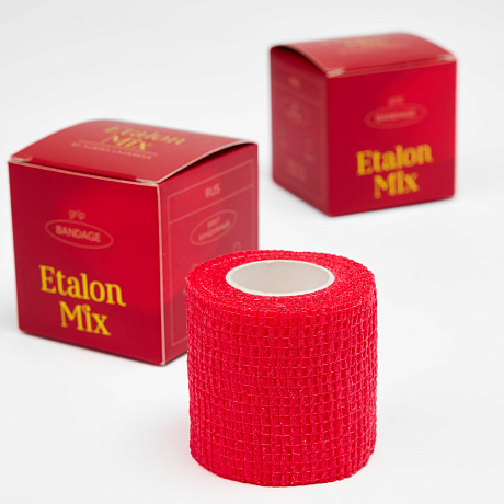 Бинт бандажный Etalon Mix (красный)